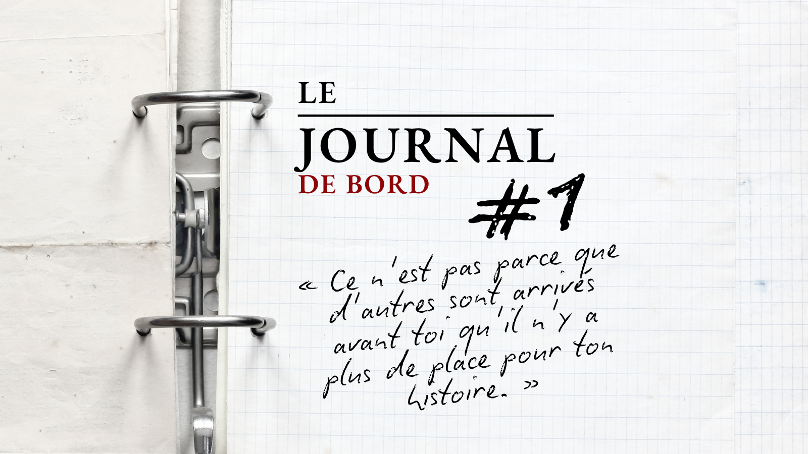 Couverture du Journal de bord #001 de Victoria Perrier Williams sur le doute entrepreneurial avec une citation inspirante.