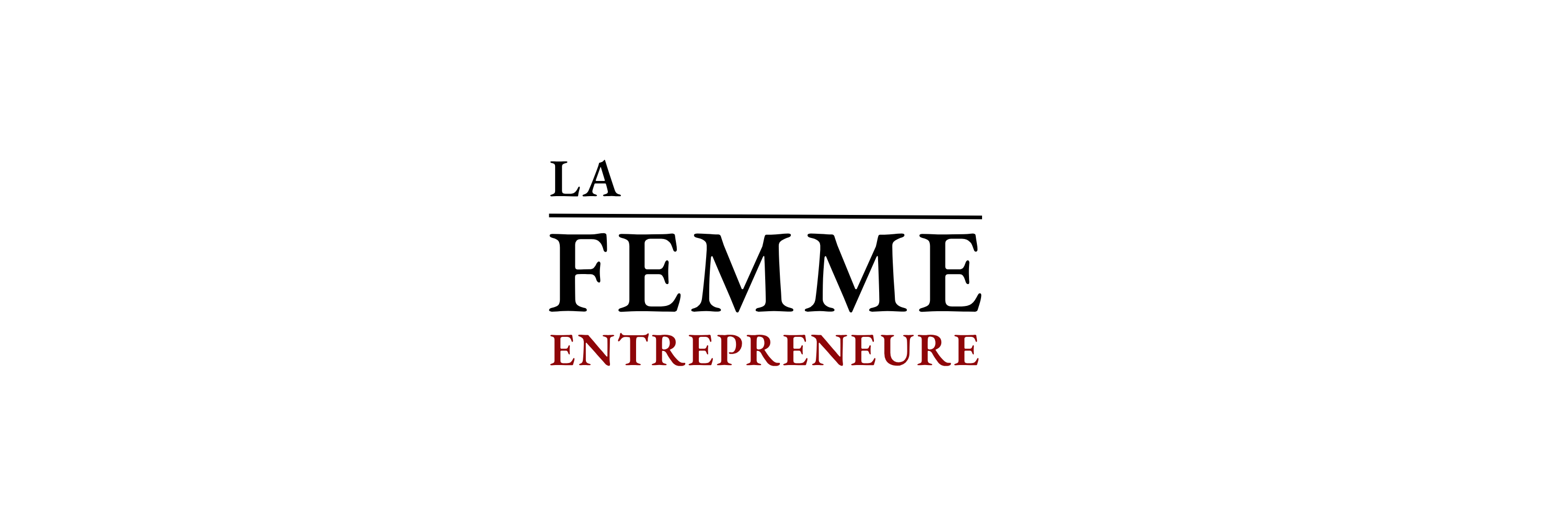 Bannière d'accueil La Femme Entrepreneure avec le logo officiel.