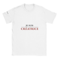T-shirt blanc femme « Je suis Créatrice » - collection La Femme Entrepreneure