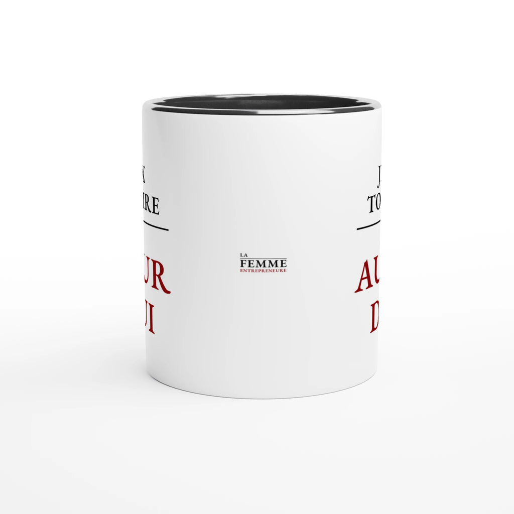 Vue arrière du mug Je peux tout faire mais pas aujourd'hui