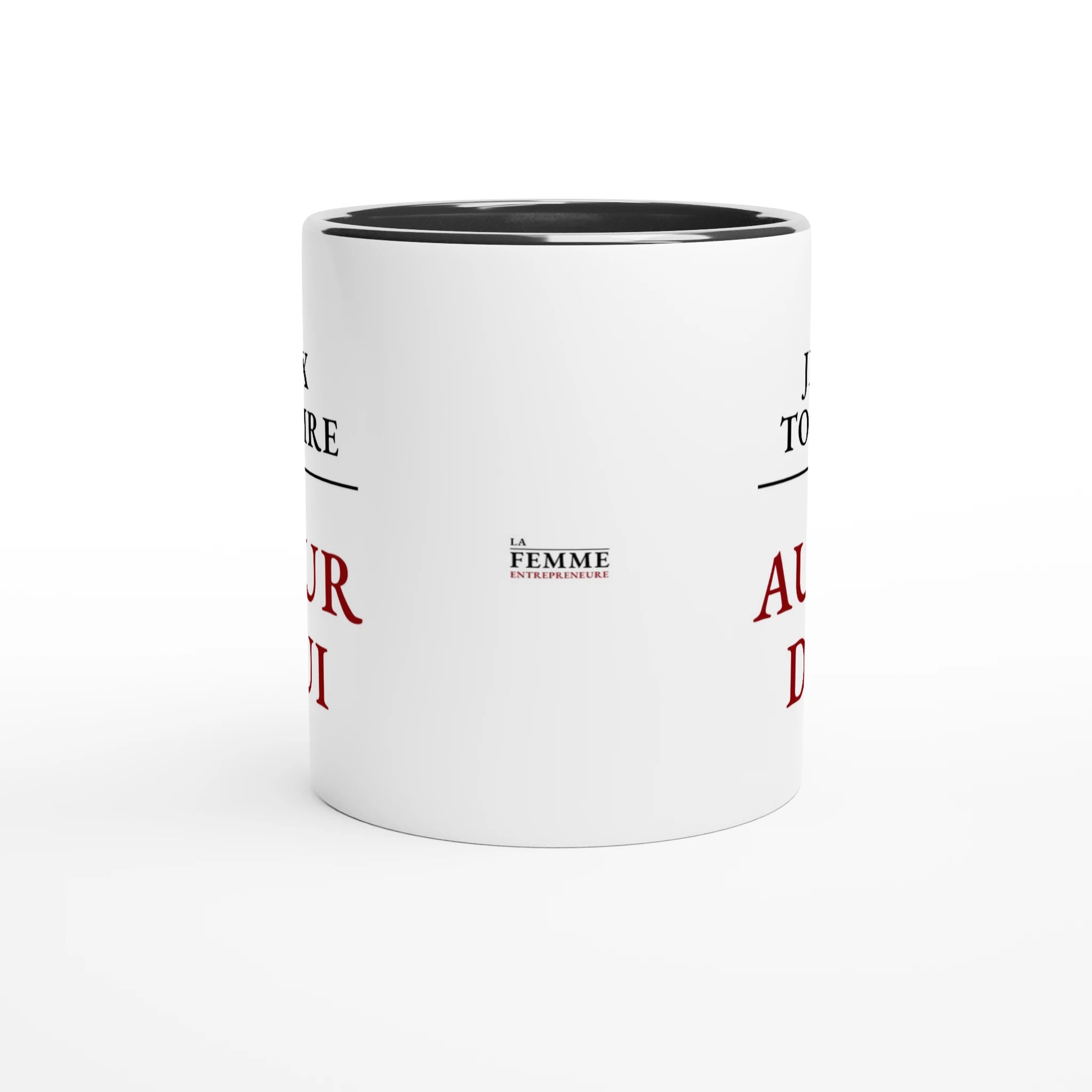 Vue arrière du mug Je peux tout faire mais pas aujourd'hui